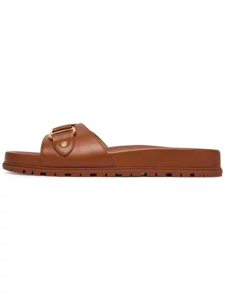 LAUREN RALPH LAUREN De piele șlapi TASHA maro