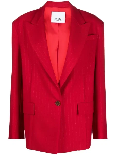 Marynarka Erika Cavallini jednorzędowa czerwona