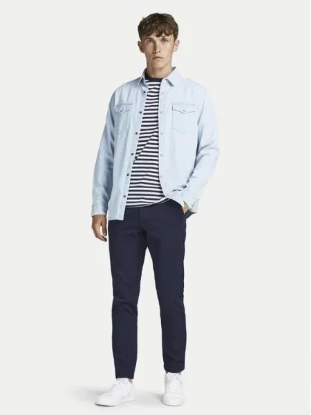 Chino hlače Jack&Jones modra