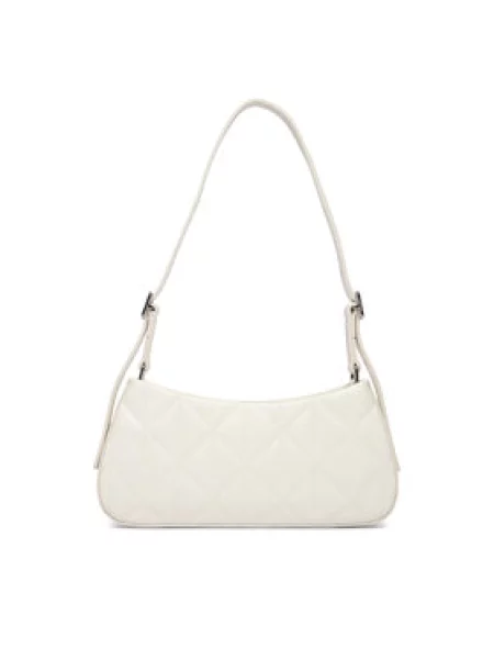 Calvin Klein Torbica Quilted Sm Shoulder Bag Bijela bež