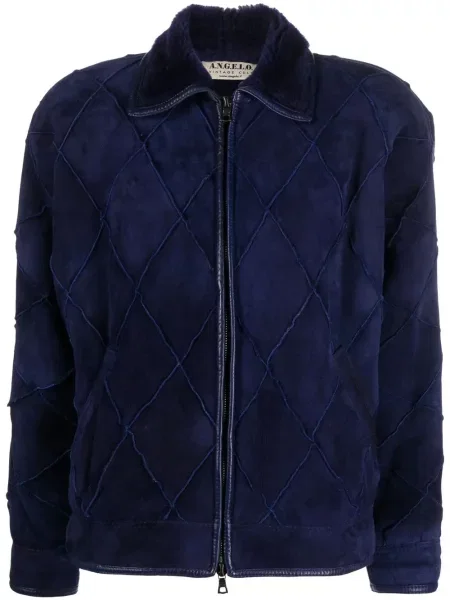 Retro prošívaná diamant bunda A.n.g.e.l.o. Vintage Cult fialová