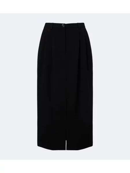 Fustă tip creion Dolce&gabbana de lână negru