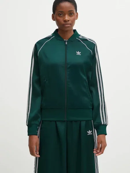 Adidas Originals bluza Sst Satin Tt z aplikacją zielony