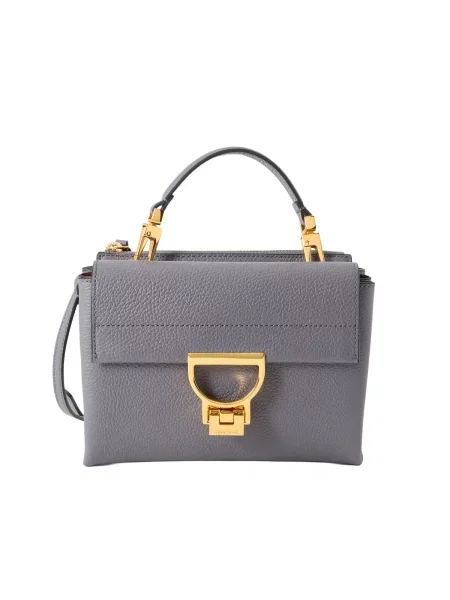 Coccinelle geantă crossbody pentru femei din piele gri