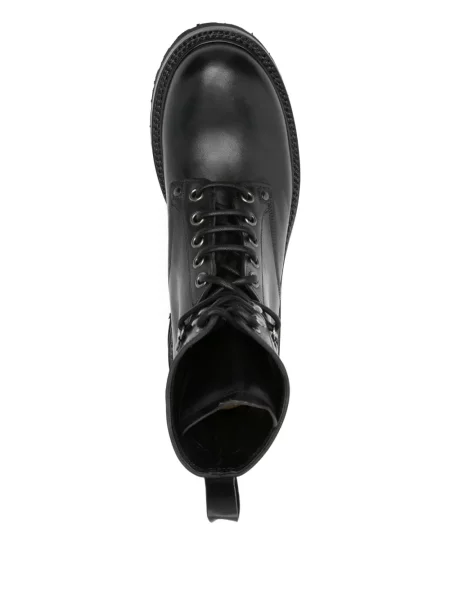 Botine Premiata cu șireturi din dantelă negru