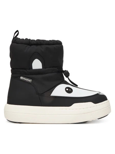 Snehule Moon Boot Mb Jr Park Tube Mid Animal Wp D čierna