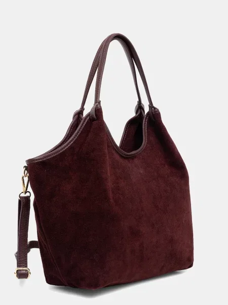 Замшева сумочка Answear.LAB бордовий