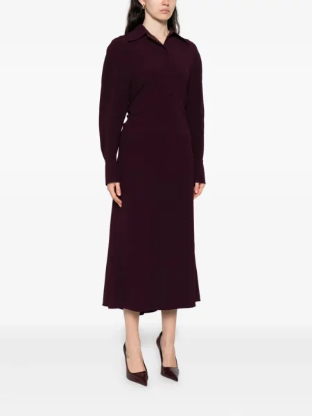 Odgovarati midi haljina Victoria Beckham iznad koljena ljubičasta