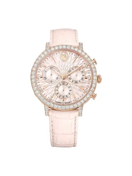 Zegarek Swarovski do tenisa różowy