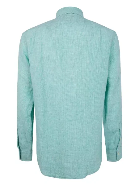 Ленена риза Polo Ralph Lauren зелено