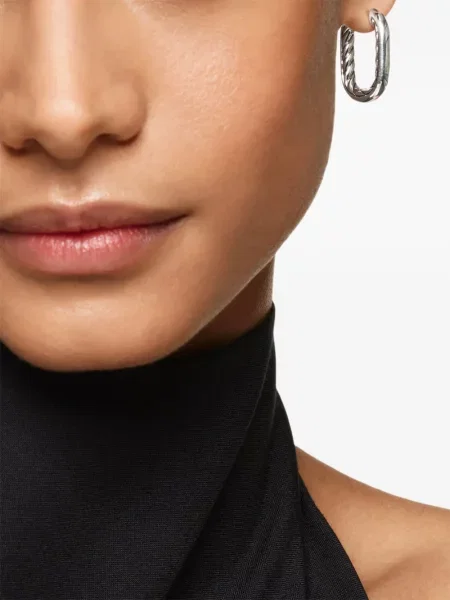 Cercei David Yurman argintiu