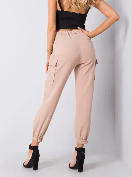 Pantaloni Fashionhunters bej