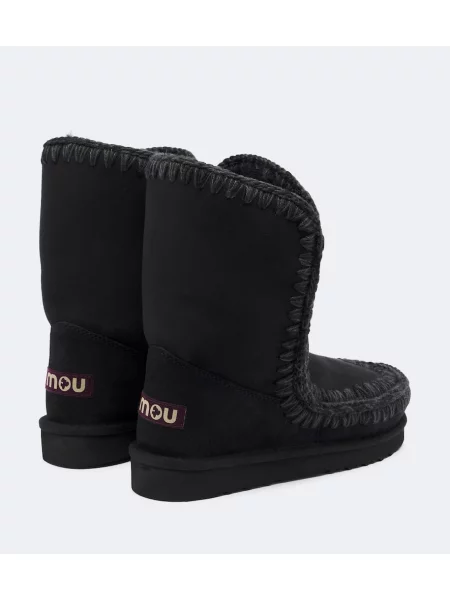 Botine Mou din piele de căprioară negru