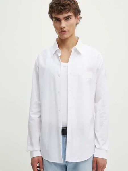 Риза Iceberg мъжка със стандартна кройка с класическа яка бяло