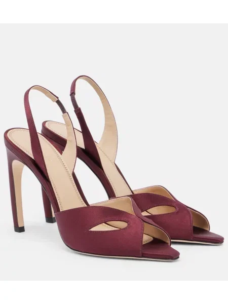 Sandale Victoria Beckham din satin slingback
