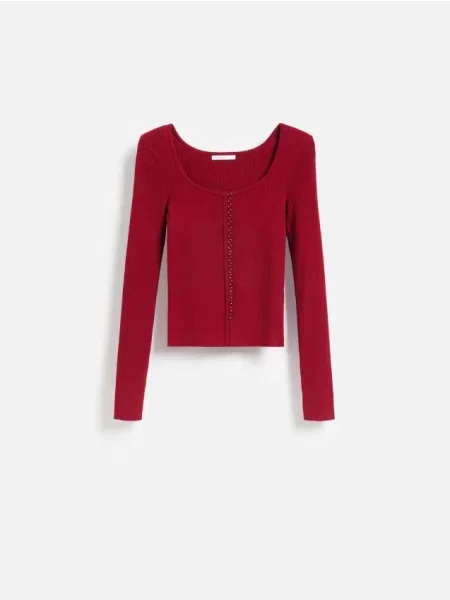 Reserved Cardigan cu maro