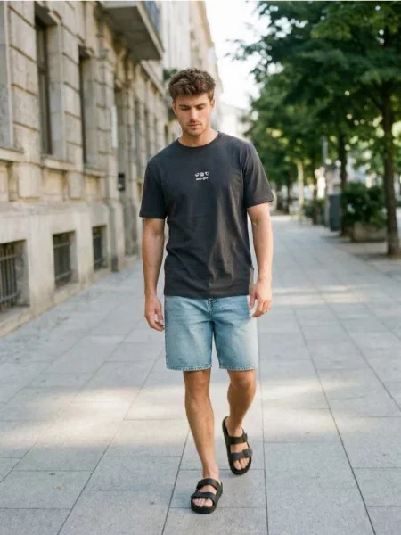 Sinsay koszulka z napisem Show Your Inside szary