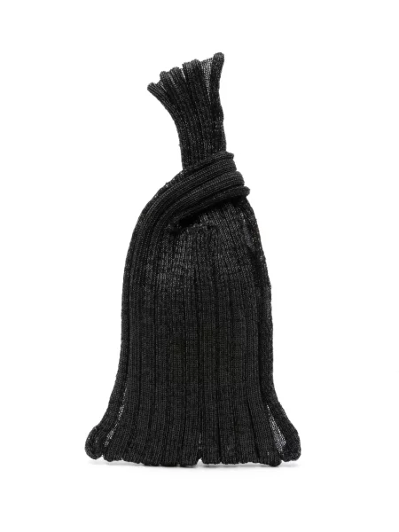 Geantă shopper A. Roege Hove tricotate negru