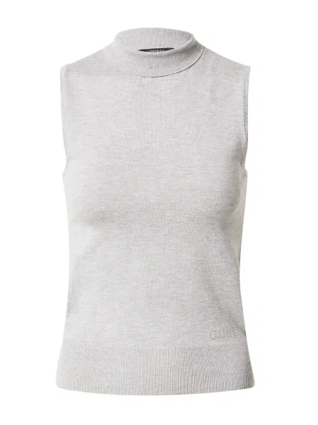 GUESS Top brodat Zelinda amestecat gri