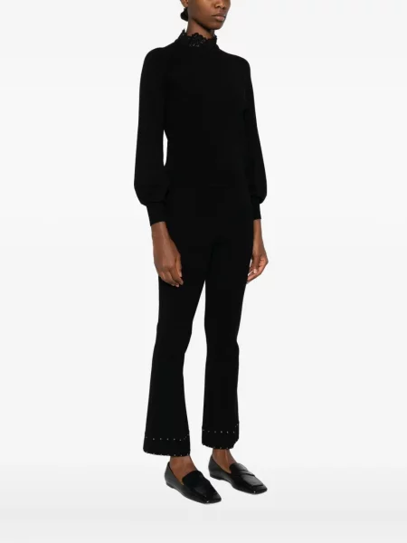 Pulover Twinset din dantelă negru