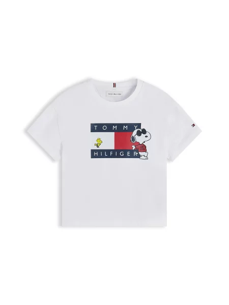 TOMMY HILFIGER Tricou PEANUTS albastru închis / roșu alb