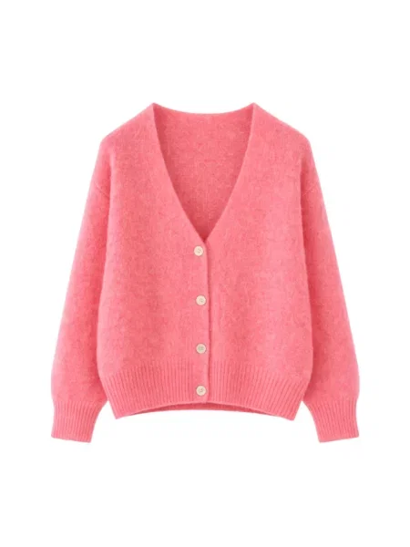 Moherowy kardigan Tiffany różowy