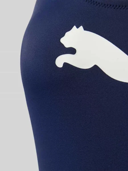 Kostium kąpielowy z nadrukiem z logo Puma niebieski