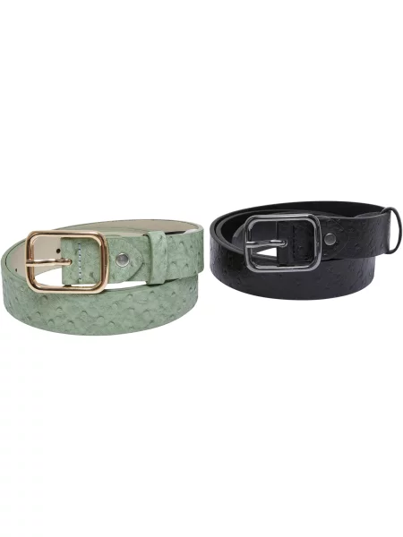 Urban Classics Curea Ostrich verde mentă negru