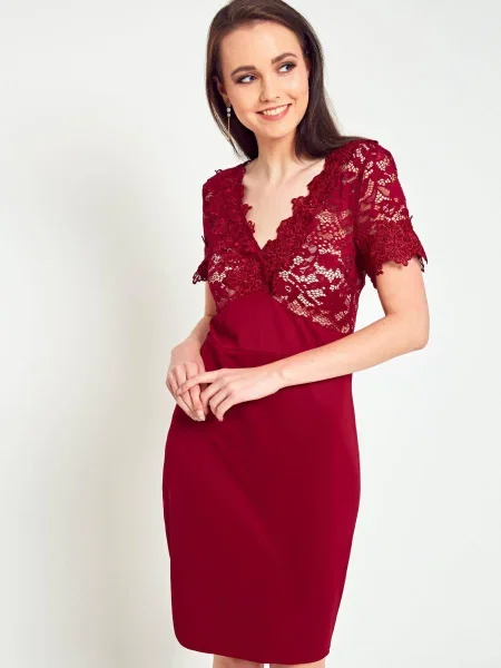 Rochie tip creion Esther.m din dantelă