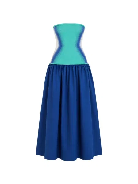 Rochie maxi Ph5 fără bretele albastru