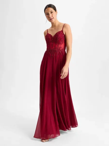 Luxuar Fashion sukienka wieczorowa Kobiety 32 czerwony