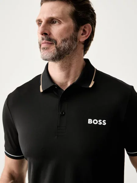 Поло Boss Green зеленое