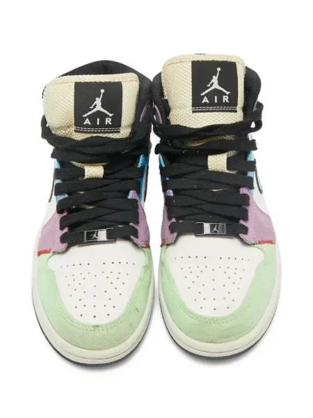Sneakerși Jordan Air Jordan 1 din piele alb