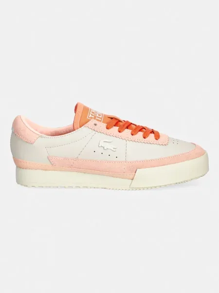 Usnjene superge Lacoste Aura Sneakers oranžna