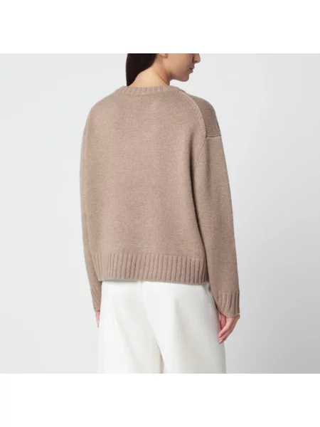 Sweter Almada wełniany beżowy