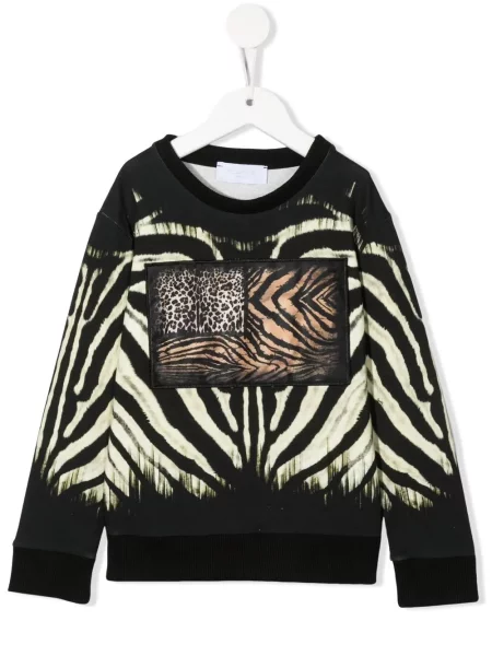 Bluza nierozpinana dziecięca Roberto Cavalli czarna