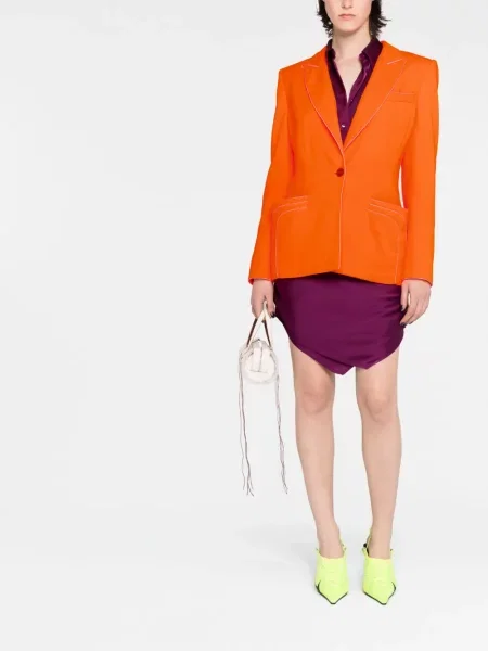 Vienakrūtis švarkas Vivienne Westwood oranžinė