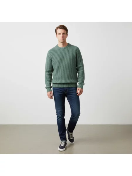 Moherowy sweter Aspesi zielony