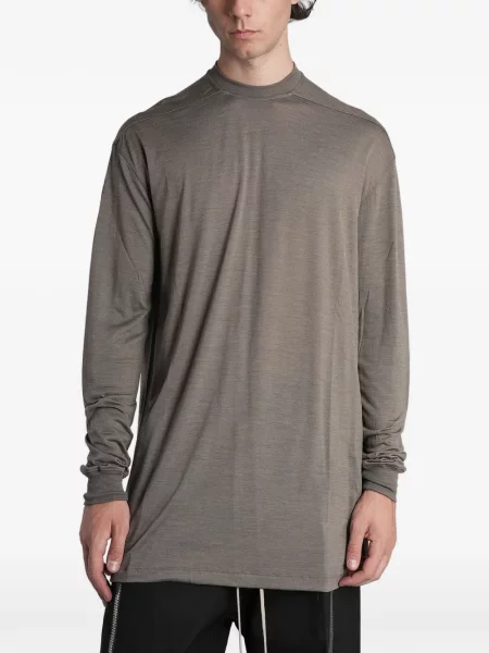 Lung tricou Rick Owens gri