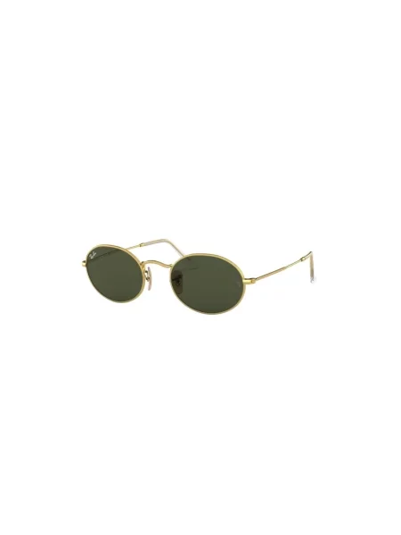 Ray-Ban Akcesoria unisex Żółty ONE SIZE Metalowe Okrągłe Okulary przeciwsłoneczne z Motywem Logo zielone