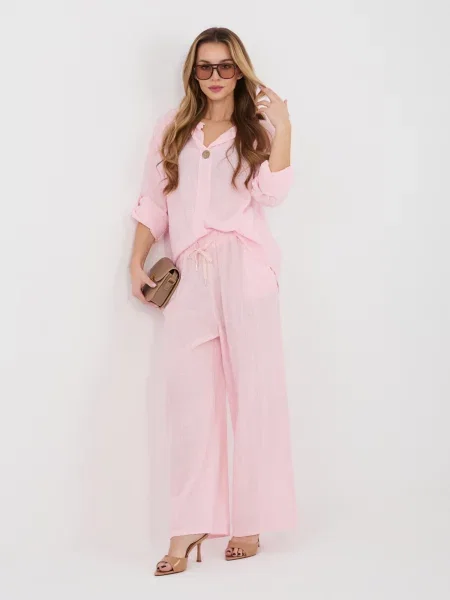 Pantaloni Italy Moda roz