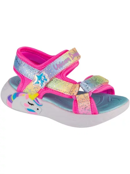Sandále Skechers ružová