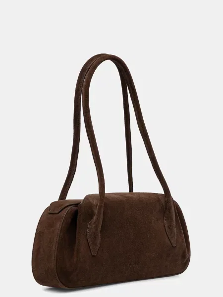 Замшева сумочка Yuzefi OYSTER коричневий