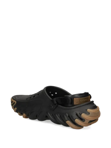 Sandale Crocs cu perforații cu bretele negru
