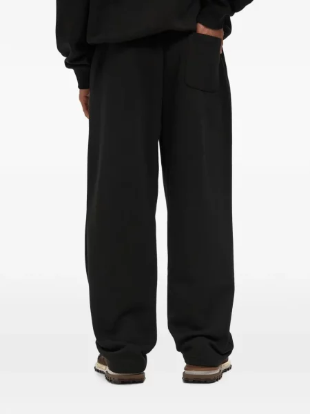 Pantaloni Lacoste alergare cu autograf negru