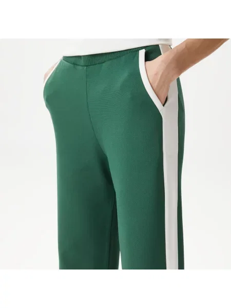 Lacoste Spodnie Dresowe Straight Fit zielone