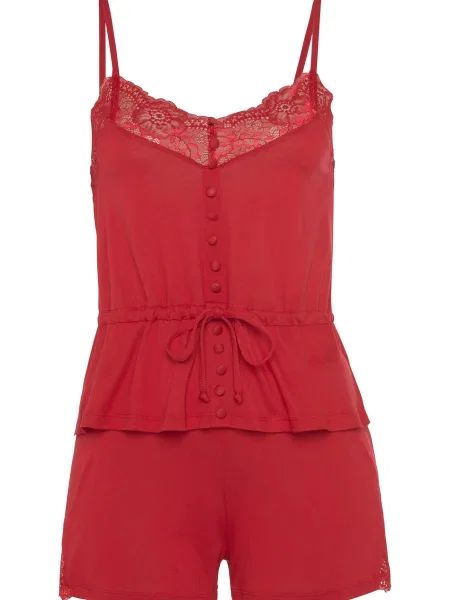 LASCANA Pantaloni scurți roșu