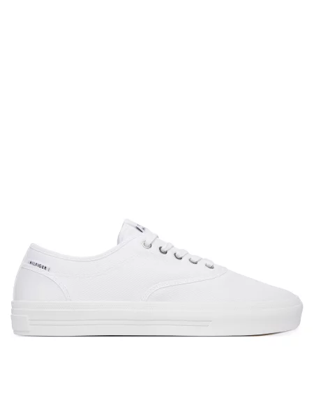 Tenisice Tommy Hilfiger Th Vulc Cup Long Lace Canvas bijela