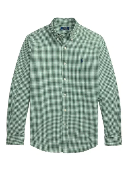 Μικρός κασκέτο Polo Ralph Lauren με χαμηλή μέση υφαίνω διαγωνίως πράσινο