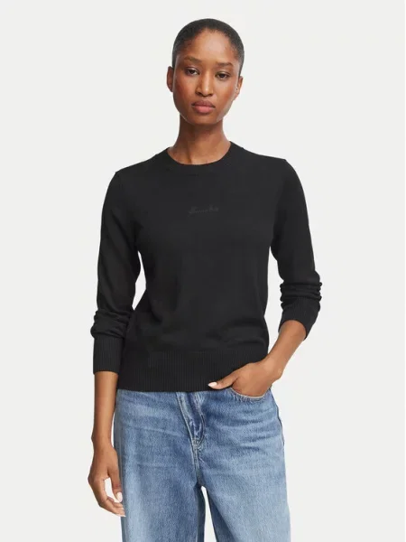 Guess Jeans Πουλόβερ μαύρο